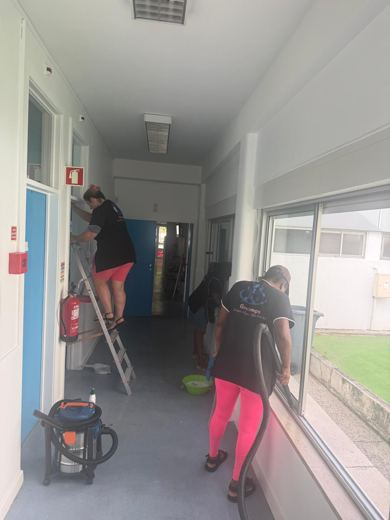 Trabalho de limpeza da GeoLimpa
