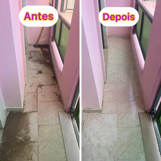 Trabalho de limpeza da GeoLimpa