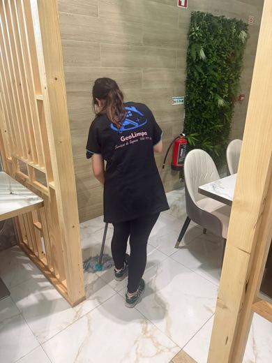 Trabalho de limpeza da GeoLimpa